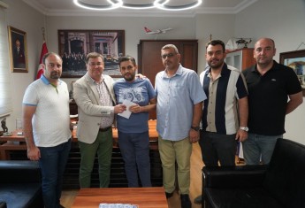 TSD MİLAS TEMSİLCİLİĞİ'NİN SAĞLADIĞI PROTEZ AYAĞA KAVUŞAN GÜŞLÜ'DEN ZİYARET!