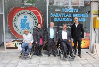  TÜRKİYE SAKATLAR DERNEĞİ GENEL BAŞKANI BOYRAZ, SULUOVA ŞUBESİNİ ZİYARET ETTİ.